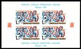 CZECHOSLOVAKIA 1978 Political Anniversaries Block MNH / **.   Michel Block 34 - Ungebraucht