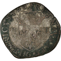 Monnaie, France, Henri IV, Douzain, 1595, Poitiers, TB+, Billon, Sombart:4420 - 1589-1610 Heinrich IV.