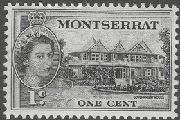 Montserrat. 1953-62 QEII. 1c Black MH. SG 137 - Montserrat