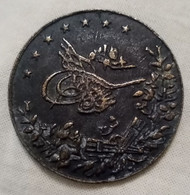 Egypt , Fake 20 Piastres Of 1327 , Copper , Tokbag - Monedas / De Necesidad