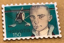 AVION - PLANE - FLUGZEUG - AEREO - TIMBRE - HELVETIA 150 - BRIEFMARKE - AVIATEUR - AVIATIK   -     (28) - Vliegtuigen