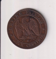 2 Centimes France 1854 BB - Andere & Zonder Classificatie