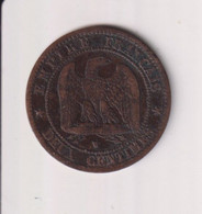 2 Centimes France 1854 W - Andere & Zonder Classificatie