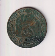 5 Centimes France 1856 B - Andere & Zonder Classificatie