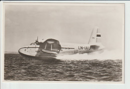 Vintage Rppc SAS Det Norske Luftfartselskap D.N.L. Short S-25/v "Sandringham 6" Flyingboat Aircraft - 1919-1938: Entre Guerres