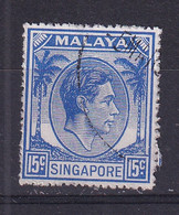 Singapore: 1948/52   KGVI   SG23    15c   [Perf: 17½ X 18]    Used - Singapore (...-1959)