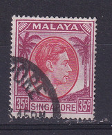 Singapore: 1948/52   KGVI   SG25a    35c   [Perf: 17½ X 18]    Used - Singapore (...-1959)