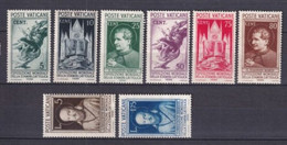 VATICAN - 1936 - YVERT 72/79 (*) SANS GOMME - COTE Pour * = 120 EUR. - Nuovi