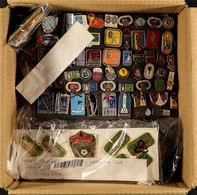 RUSSIA PIN BADGES AND MEDALS COLLECTION 1970's-90's Range Incl. 1980 Olympics, Space Programme, Ice Hockey, WWII Soviet, - Other & Unclassified