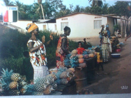 Cote D'Ivoire - Marché Aux Ananas - Métier - Marchandes D'ananas - Iris - Cliché P. Chareton - Plantes Médicinales