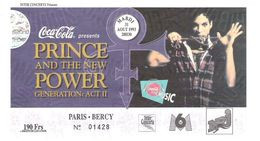 Ticket Billet De Concert PRINCE Live In Paris Bercy 31 Aout 1993 The New Power Generation Act II - Tickets De Concerts