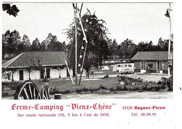 Carte Commerciale Ferme Camping Vieux Chêne à Baguer-Pican Ille Et Vilaine - Sports & Tourism