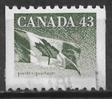 Canada 1992. Scott #1395 (U) Flag - Rollo De Sellos