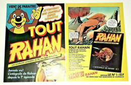 RARE Pub Tout RAHAN N° 1  Publicité Original Année 1980 - Rahan