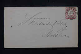 ALLEMAGNE - Enveloppe De Leipzig  Pour Stettin En 1872 - L 110604 - Storia Postale
