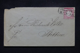ALLEMAGNE - Enveloppe De Dresden Pour Stettin - L 110606 - Storia Postale