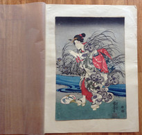 Kuniyoshi Utagawa (1797-1861) (1) Japanese Old Original Colored Xylograph - Measures Cm.25x36. - Oestliche Kunst