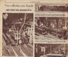 Modélisme-Trains Miniatures-Train électrique-vapeur-Vicinal-Locomotive-Wagon-Collection Peu Banale-Patr.Illustré 1947 - Modellbau