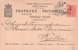 FINLAND - CARTE POSTALE 1899 WIBORG > KOTKA / YZ158 - Enteros Postales