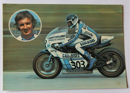 Carte Postale 1979 Patrick Pons Pilote Moto Team Gauloisies Sonauto GPA YAMAHA - Motorcycle Sport