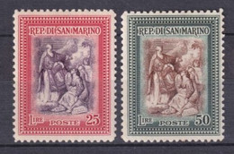 SAN MARINO - YVERT N° 294/295 ** MNH (NUMEROTATION AU CRAYON PAPIER AU DOS) - COTE = 50 EUR - Nuevos