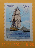 FRANCE 2015  YTN° 4979  300eme ANN. DEBARQUEMENT A L'ILE MAURICE    TIMBRE  NEUF - Unused Stamps