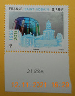 FRANCE 2015  YTN° 4984  350eme ANN. De  SAINT GOBAIN   TIMBRE  NEUF  NUMEROTE - Unused Stamps