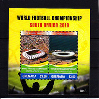 Soccer World Cup 2010 - GRENADA - S/S MNH - 2010 – Afrique Du Sud