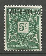 HAUT-VOLTA TAXE N° 1 NEUF** LUXE SANS CHARNIERE  / MNH - Timbres-taxe