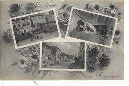 Delcampe - 68 - DANNEMARIE - T.Belle Carte Fantaisie Multi Vues " Une Pensée De .." - Dannemarie