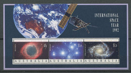 AUSTRALIE 1992 Bloc N° 19 ** Neuf MNH Superbe C 7 € Espace Space Nébuleuse Helix Les Pléiades Galaxie Spirale NGC 2997 - Blocks & Sheetlets