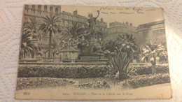 CPA - 2404.  TOULON  - Place De La Liberté Sous La Neige - Toulon