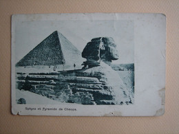 Sphynx Et Pyramide De Cheops - Sphinx