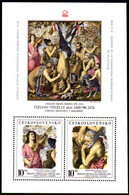 CZECHOSLOVAKIA 1978  FIP Day Overprint OnTitian Painting Block MNH / **.  Michel Block 38 - Unused Stamps