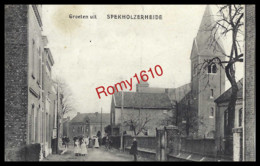 Groeten Uit SPEKHOLZERHEIDE . Vue Très Animée. Circulé En 1913. Recto/verso - - Kerkrade