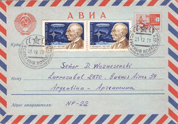 USSR - AIR MAIL 1973 STATION NORDPOL-22 > BUENOS AIRES/AR / YZ169 - Lettres & Documents