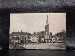 Germany Saarlouis Marktplatz Mit Kathol. Kirche__(11217) - Kreis Saarlouis