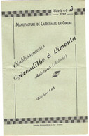 Tarif Courant De La Manufacture De Carrelages En Ciment Déroudilhe & Limonta à Aubenas Ardèche Pour 1948 - 1900 – 1949