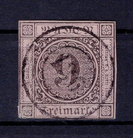 Baden: 9 Kr. MiNr. 4b 1851 Gestempelt / Used / Oblitéré - Baden
