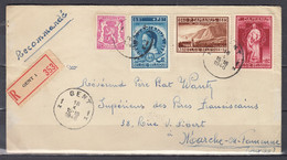 Recommandé Brief Van Gent 1H Naar Marche En Famenne - Covers & Documents