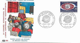 France 1967  International Congress Of The UER For Education Through Radio And Television Mi 1573 FDC - Cartas