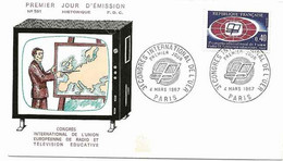 France 1967  International Congress Of The UER For Education Through Radio And Television Mi 1573 FDC - Cartas