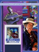 MALDIVES 2017 SHEET NOBEL PRIZE WINNERS 2016 PRIX NOBEL PREMIOS NOBEL BOB DYLAN SINGERS MUSIC Mld17101b - Maldives (1965-...)