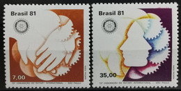 1981 Kongress Rotary International Sao Paolo Postfrisch** MiNr: 1827-1828 - Ungebraucht