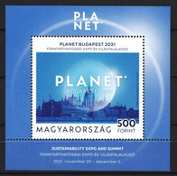 Hungary 2021. Planet Sustainability Expo And Summit Sheet MNH (**) - Nuevos