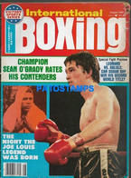 174359 SPORTS BOX REVISTA MAGAZINE BOXING INTERNATIONAL LEONARD VS KALULE YEAR 1981 DAMAGED  NO POSTCARD - Altri & Non Classificati