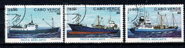 Cabo Verde  1980 Yv 431, 433, 435 (o) Used - Ships / Bateaux / Schiffe / Schepen - Cap Vert