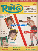 174393 SPORTS MAGAZINE THE RING RORY CALHOUN ARCHIE MOORE JOE GANS - BATTLING NELSON 50º ANNIVERSARY 1956 NO POSTCARD - Autres & Non Classés