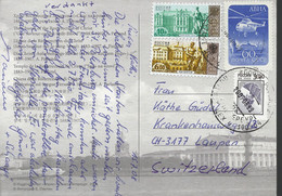 Rusland En USSR Postkaart Uit 2008 Met 4 Zegels (3777) - Lettres & Documents
