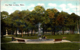 Maine Lewiston City Park 1911 - Lewiston